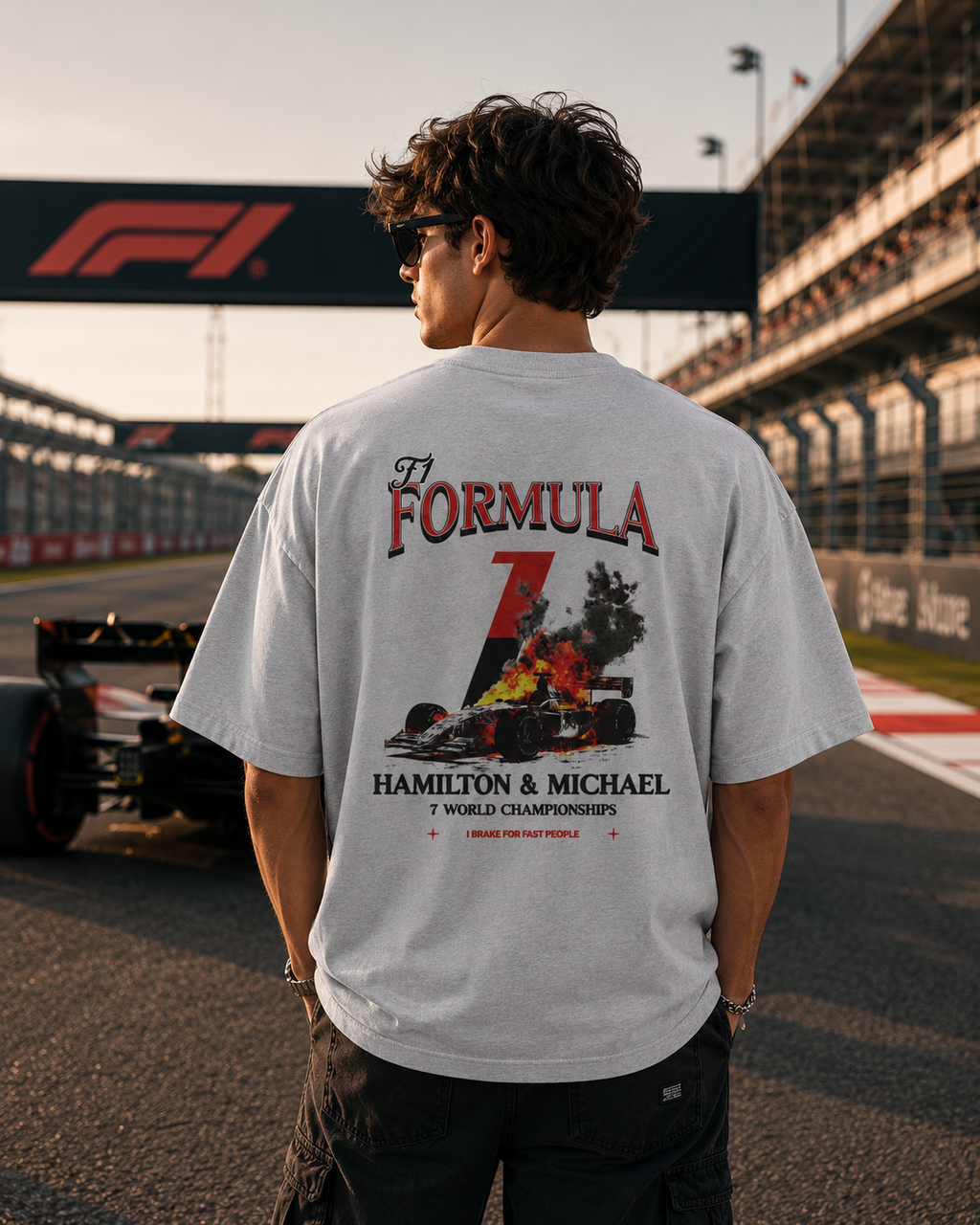 Formula 1 Hamilton & Michael Oversized Tee