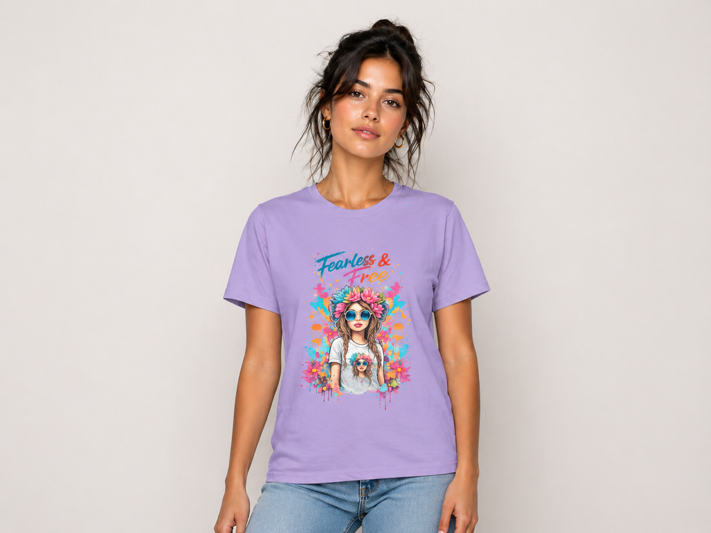 Fearless & Free Colorfull Women’s T-Shirt