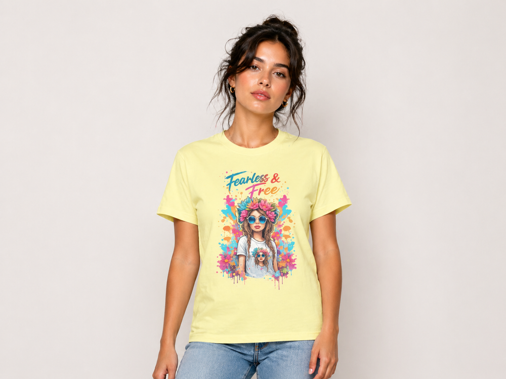 Fearless & Free Colorfull Women’s T-Shirt