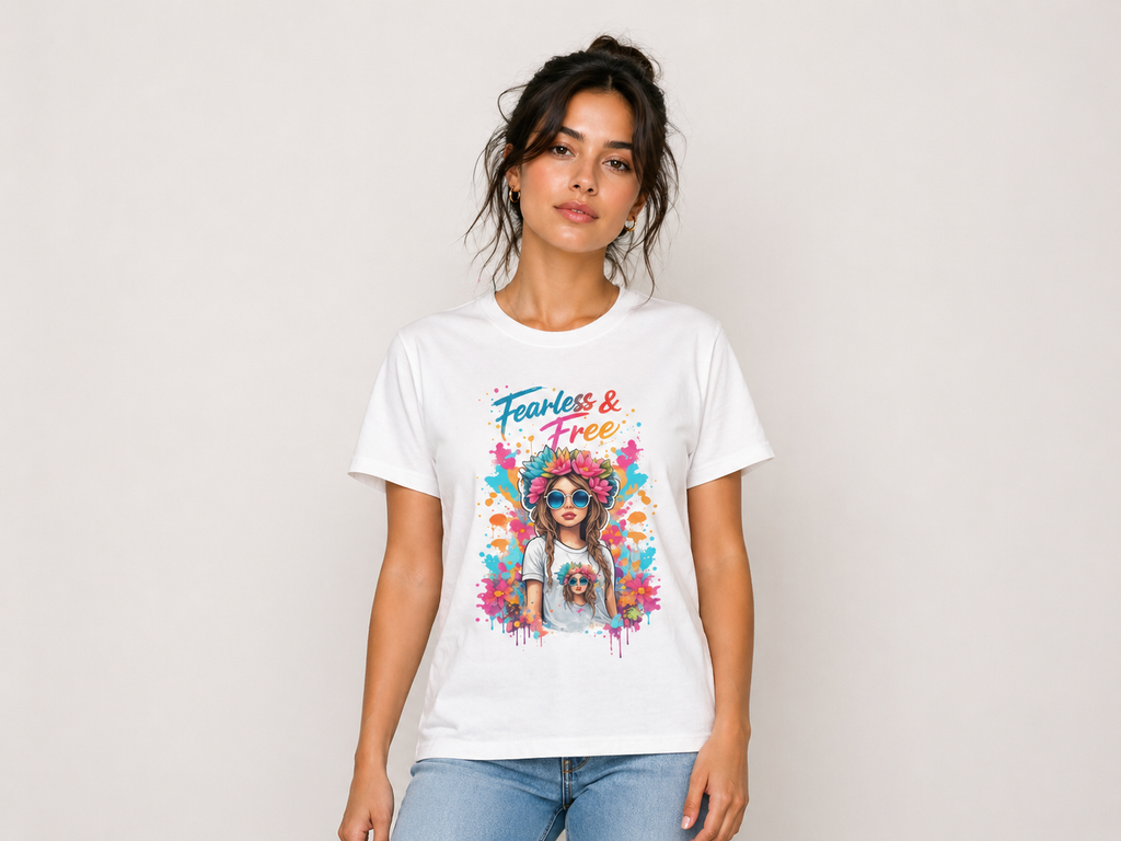 Fearless & Free Colorfull Women’s T-Shirt