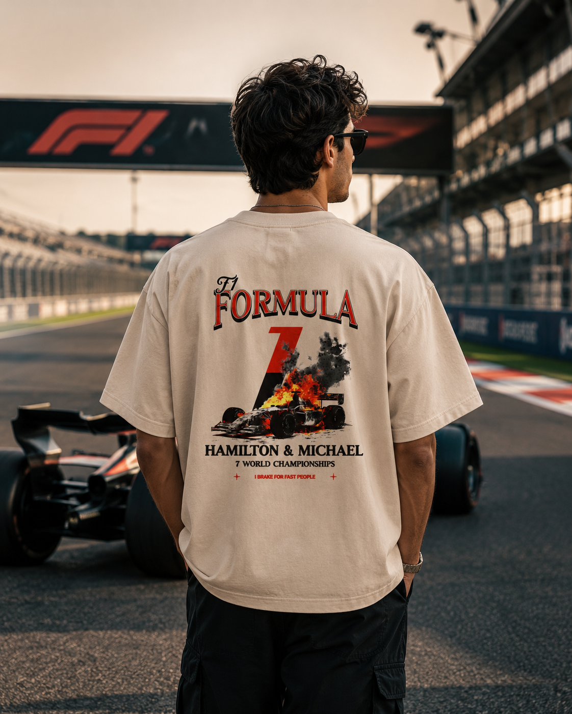 Formula 1 Hamilton & Michael Oversized Tee