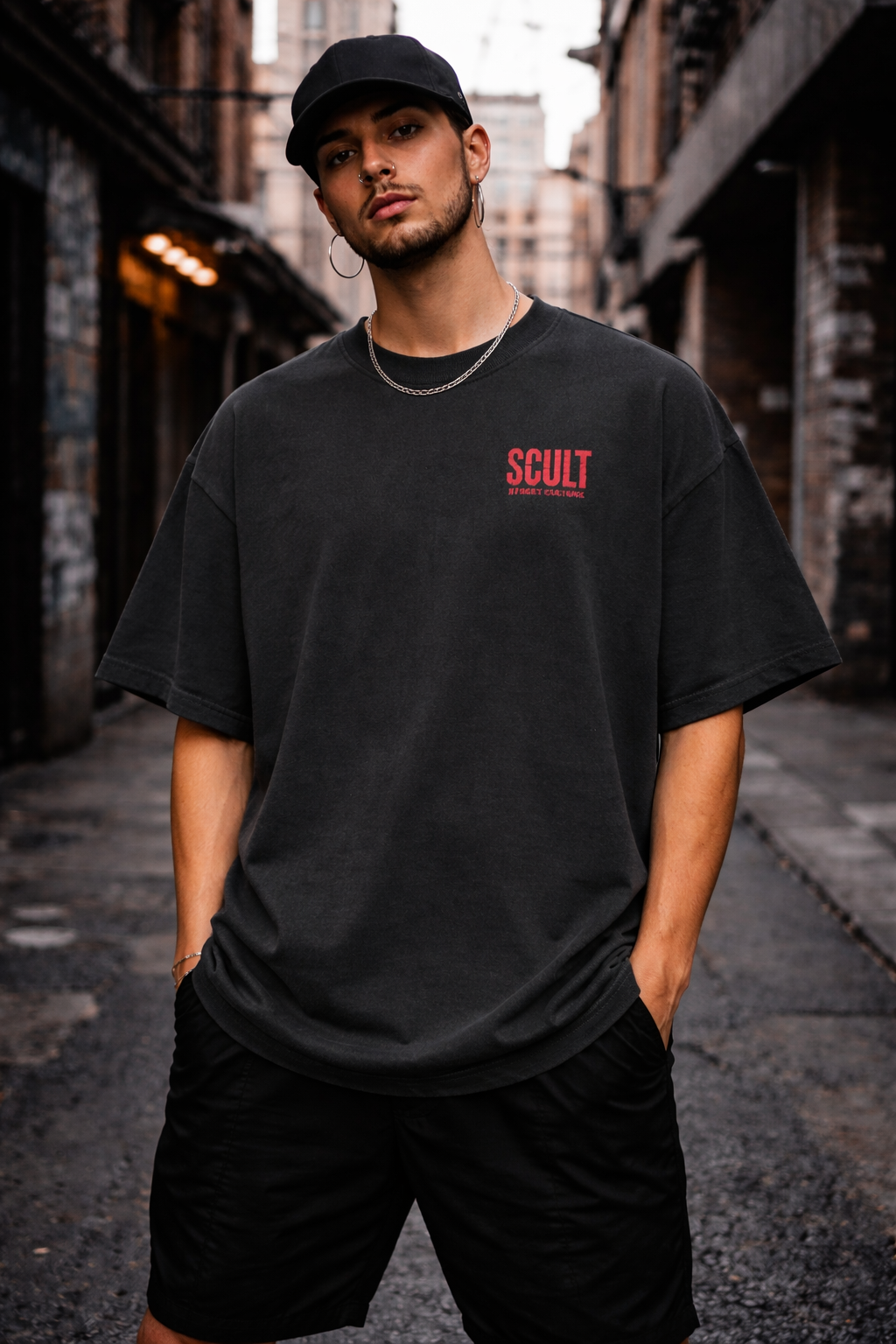 Unisex Oversized Skull T-Shirt