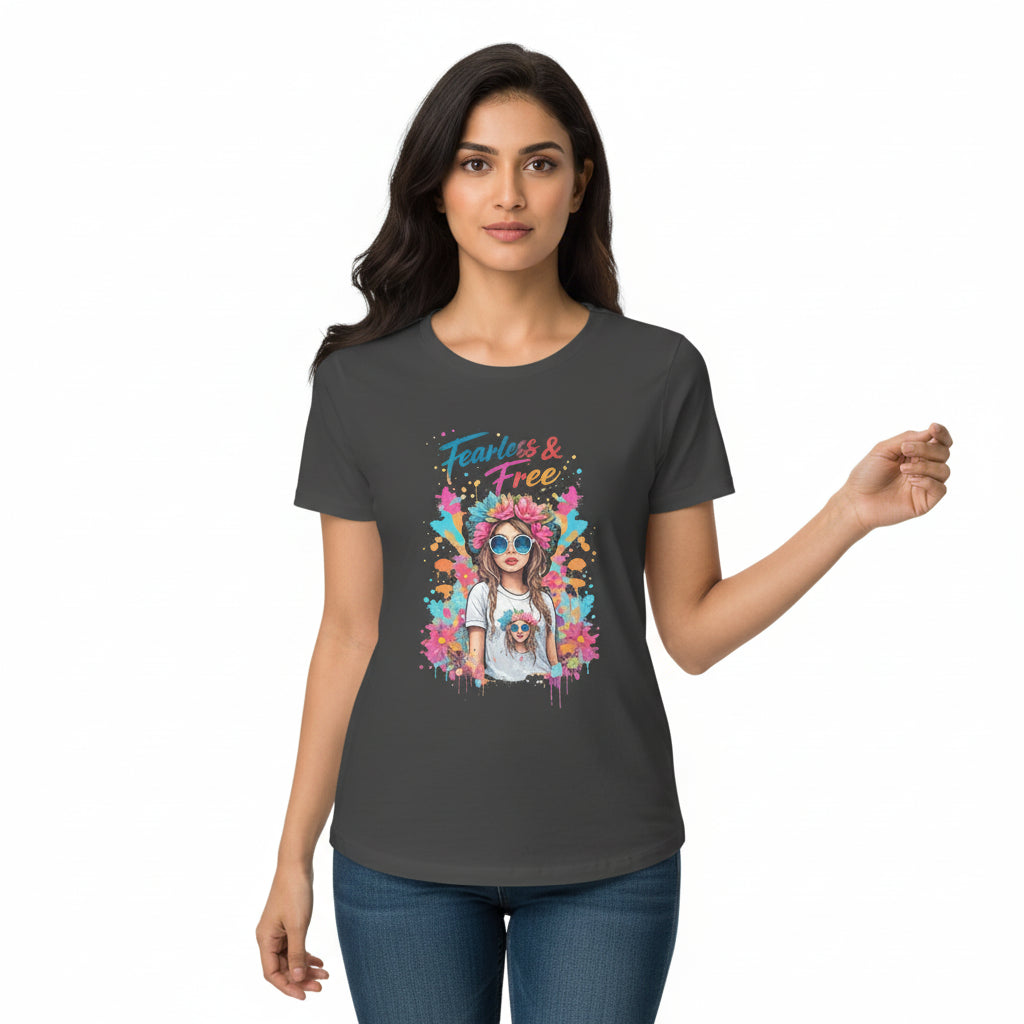 Fearless & Free Colorfull Women’s T-Shirt