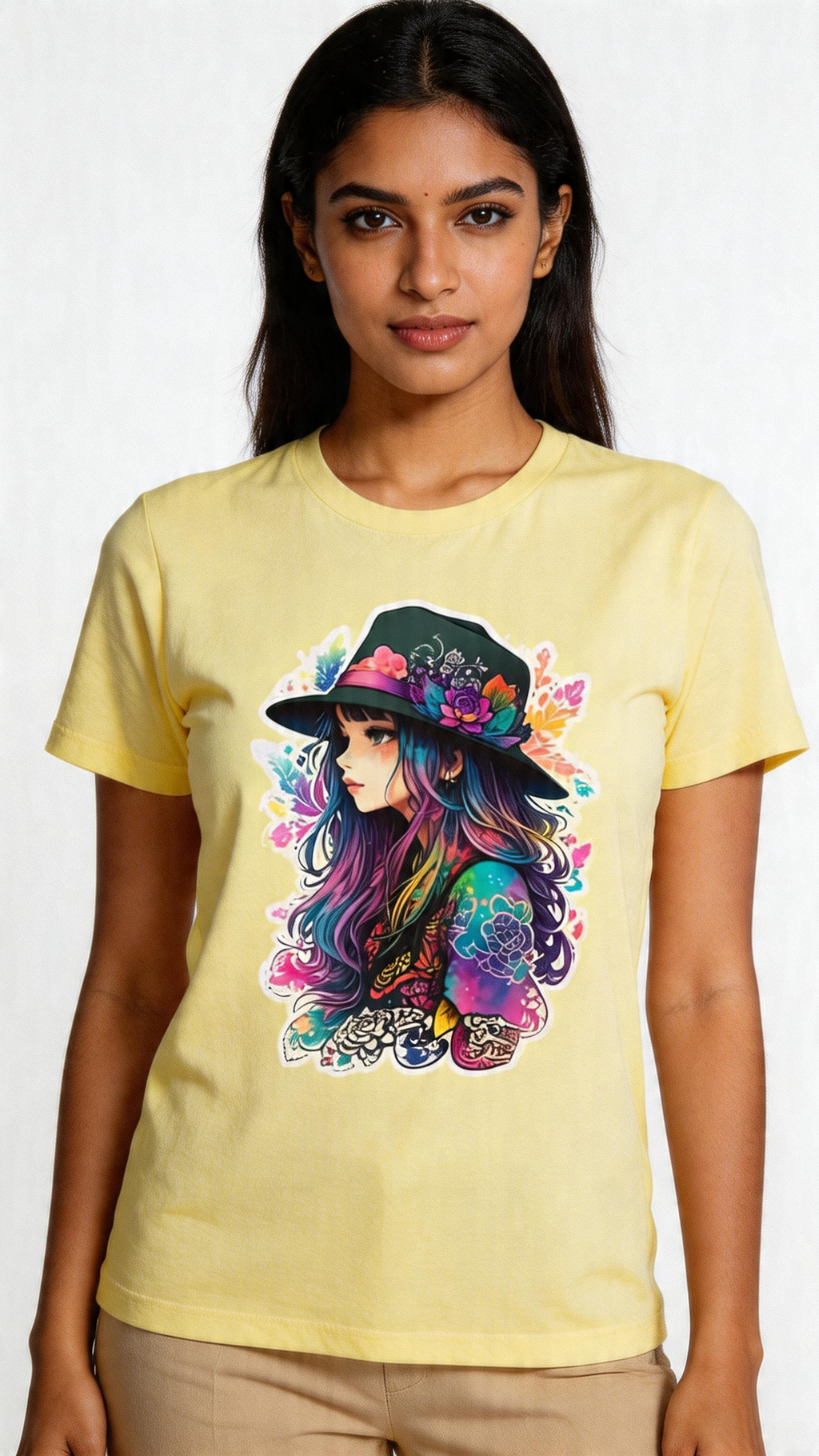 Floral Girl Women’s T-Shirt