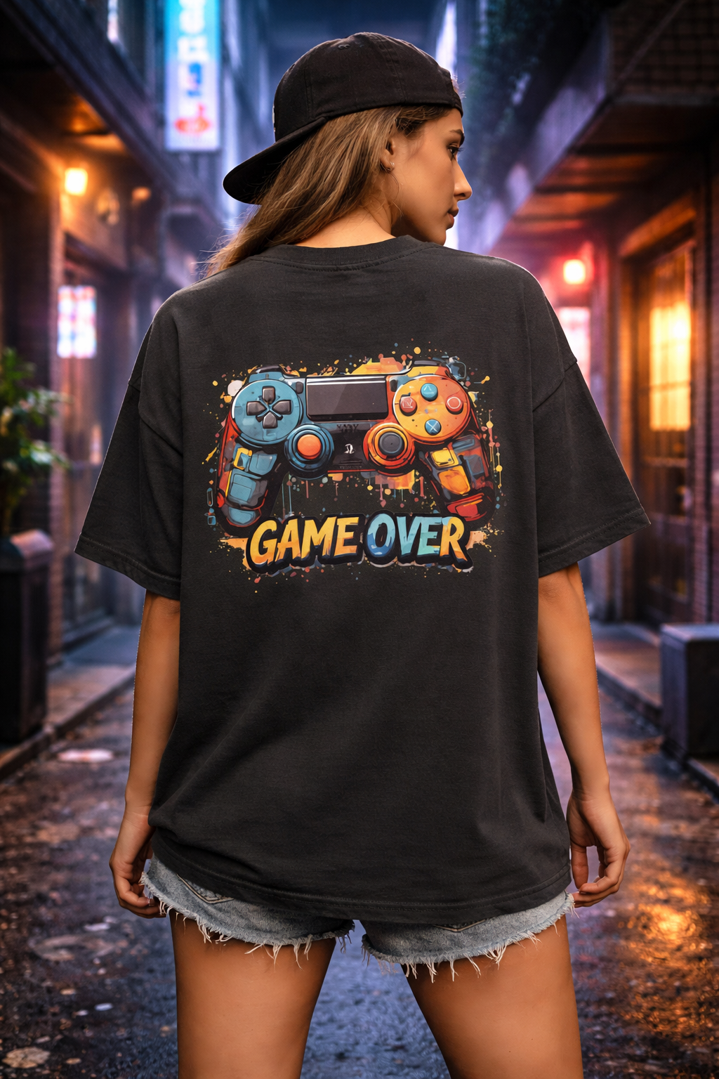 Game Over Oversized T-Shirt