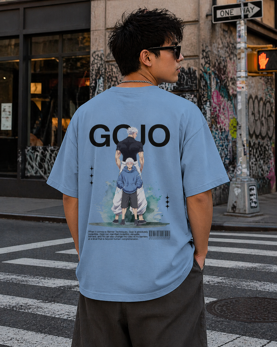 Gojo Anime Oversized T-Shirt