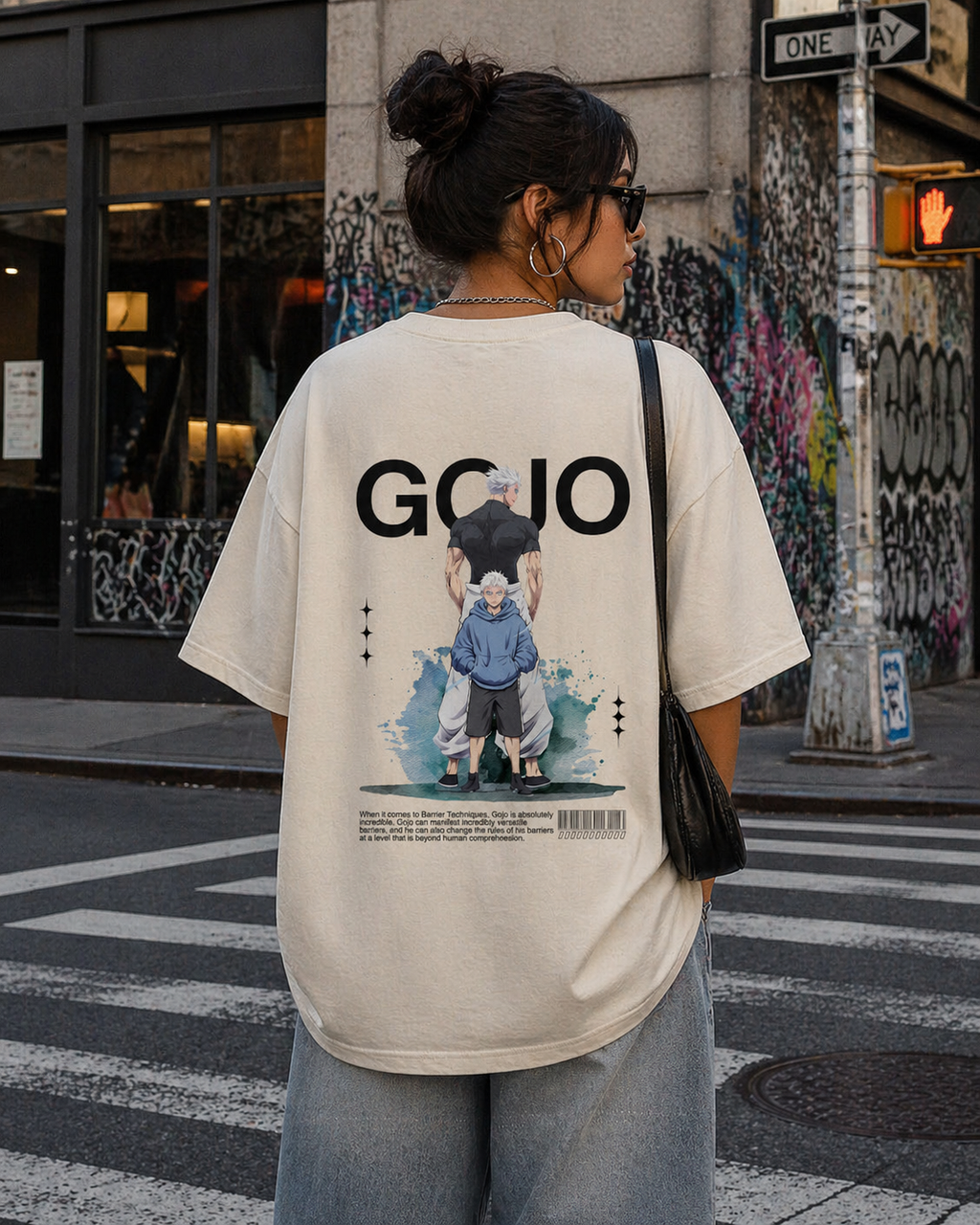 Gojo Anime Oversized T-Shirt
