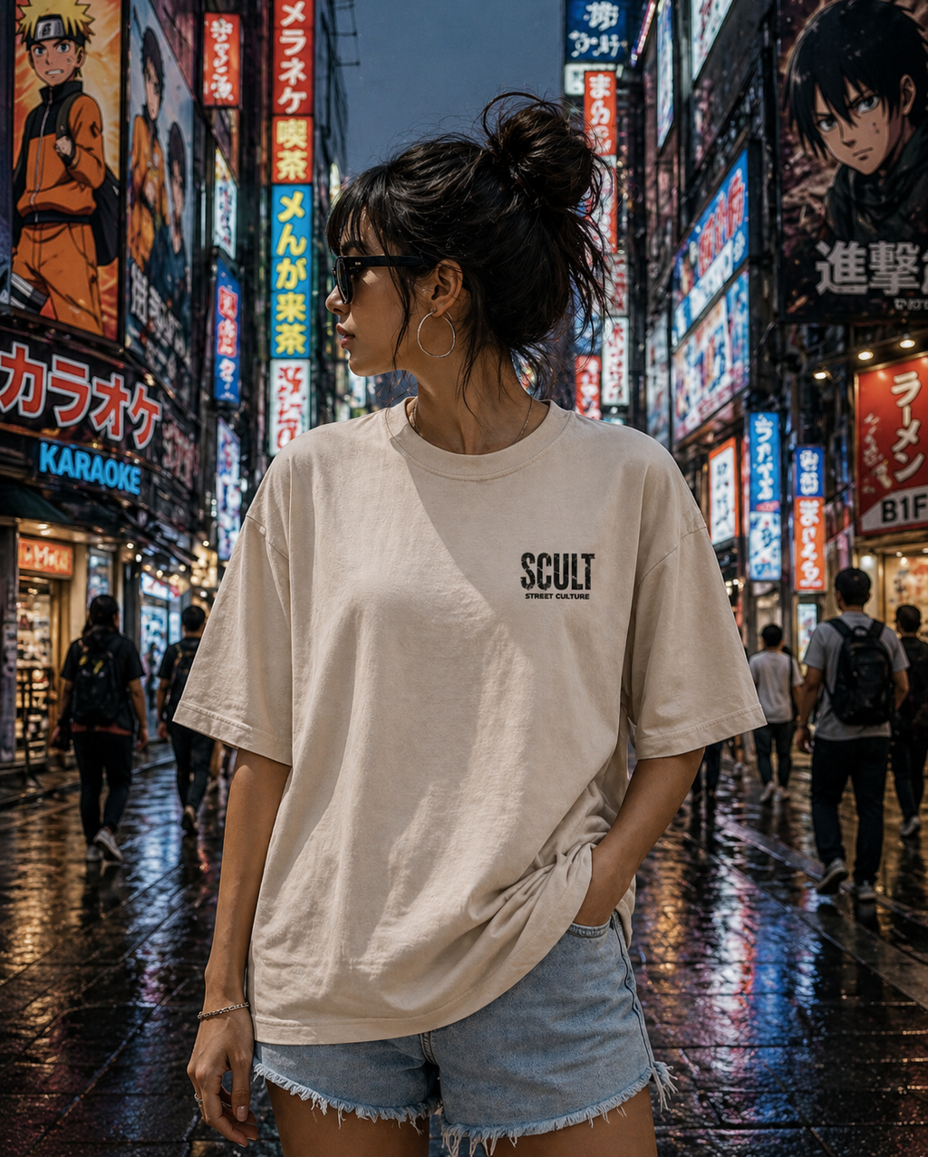 Gojo Anime Oversized T-Shirt