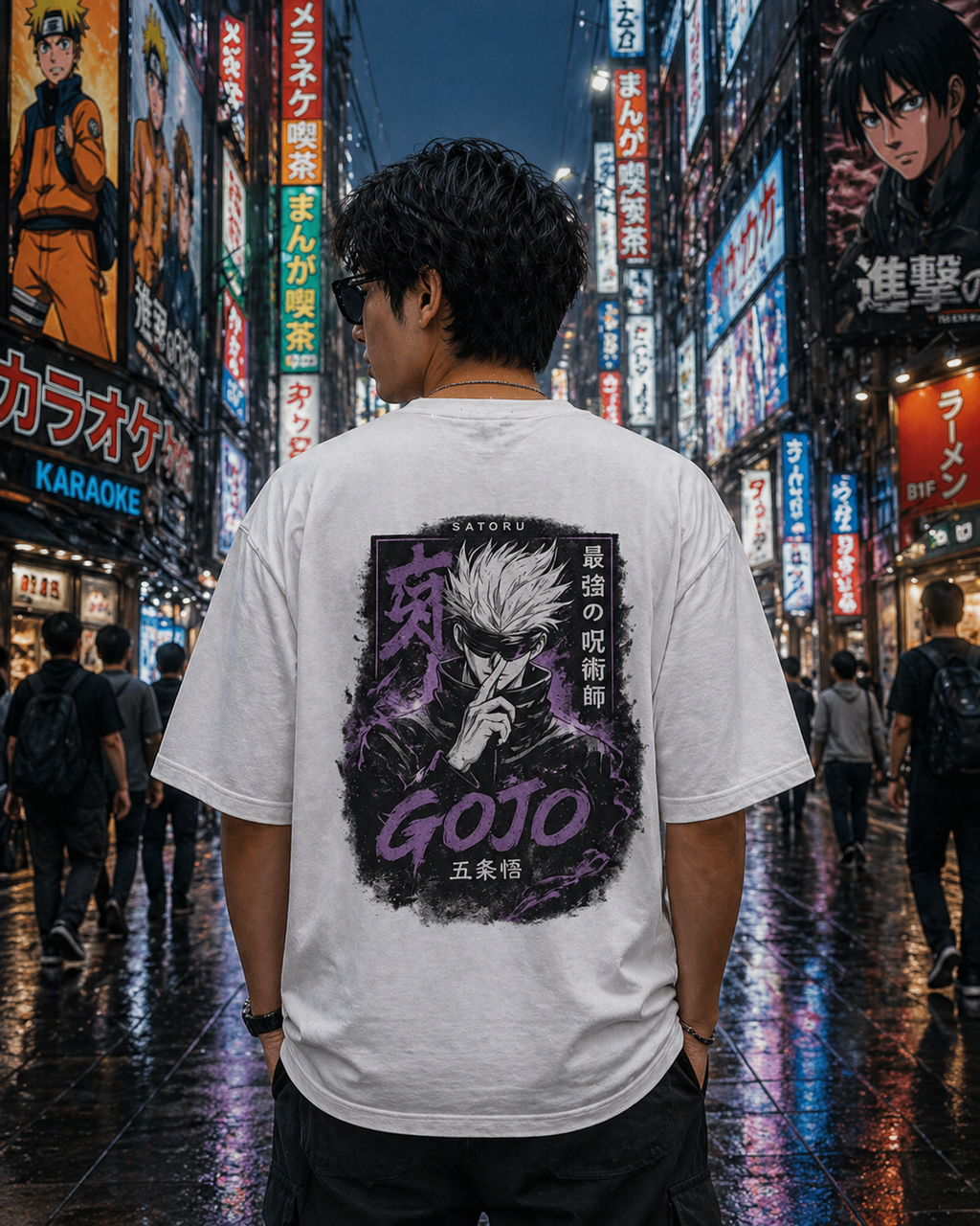 Gojo Anime Oversized T-Shirt