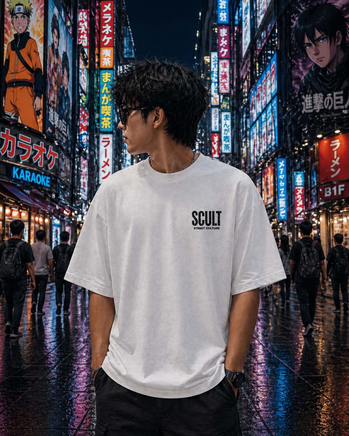 Gojo Anime Oversized T-Shirt