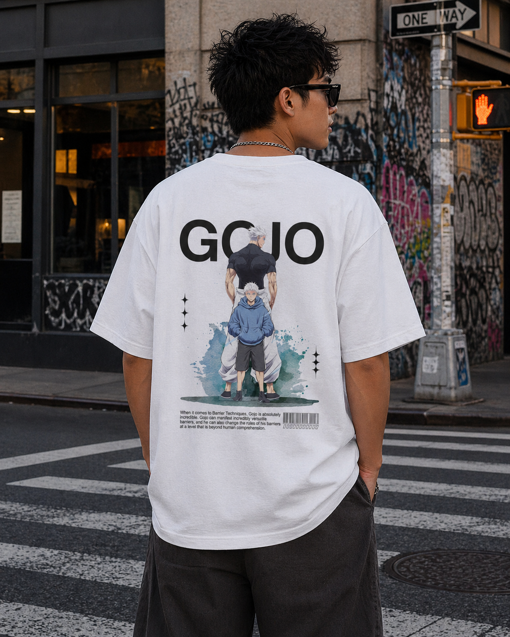 Gojo Anime Oversized T-Shirt