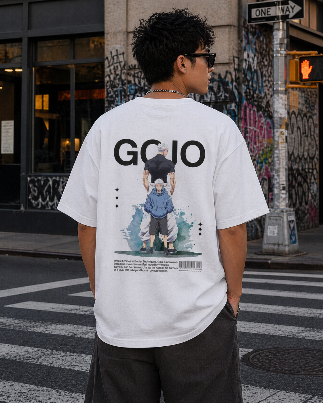 Gojo Anime Oversized T-Shirt