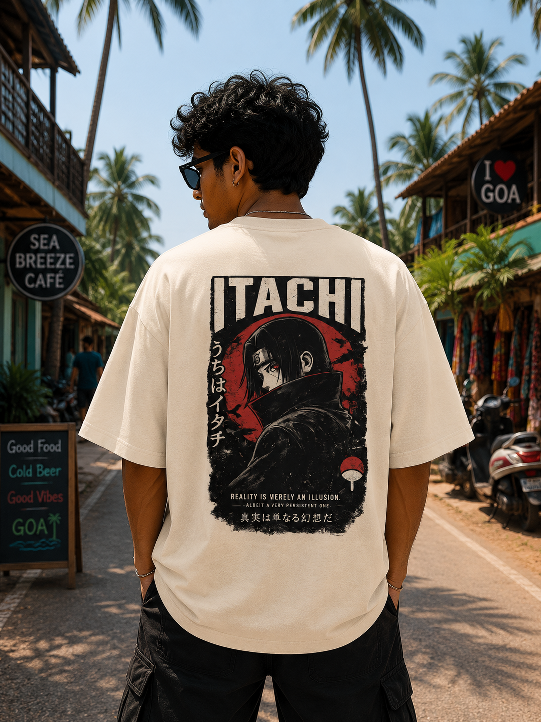 Itachi Anime Oversized T-Shirt