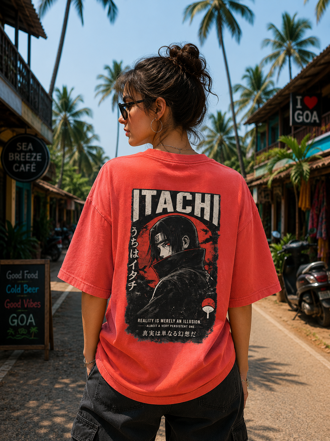 Itachi Anime Oversized T-Shirt
