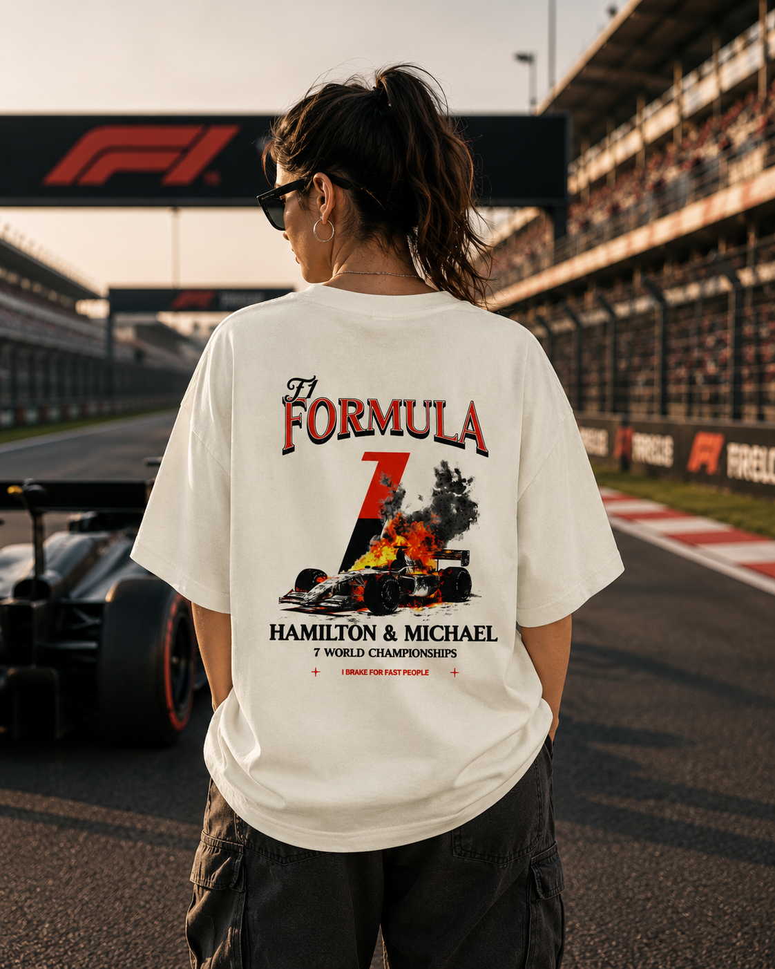 Formula 1 Hamilton & Michael Oversized Tee