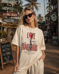 Love and Smiling Oversized T-Shirt
