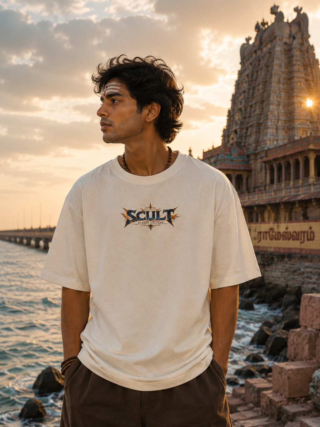 KALKI Warrior Oversized Graphic Tee