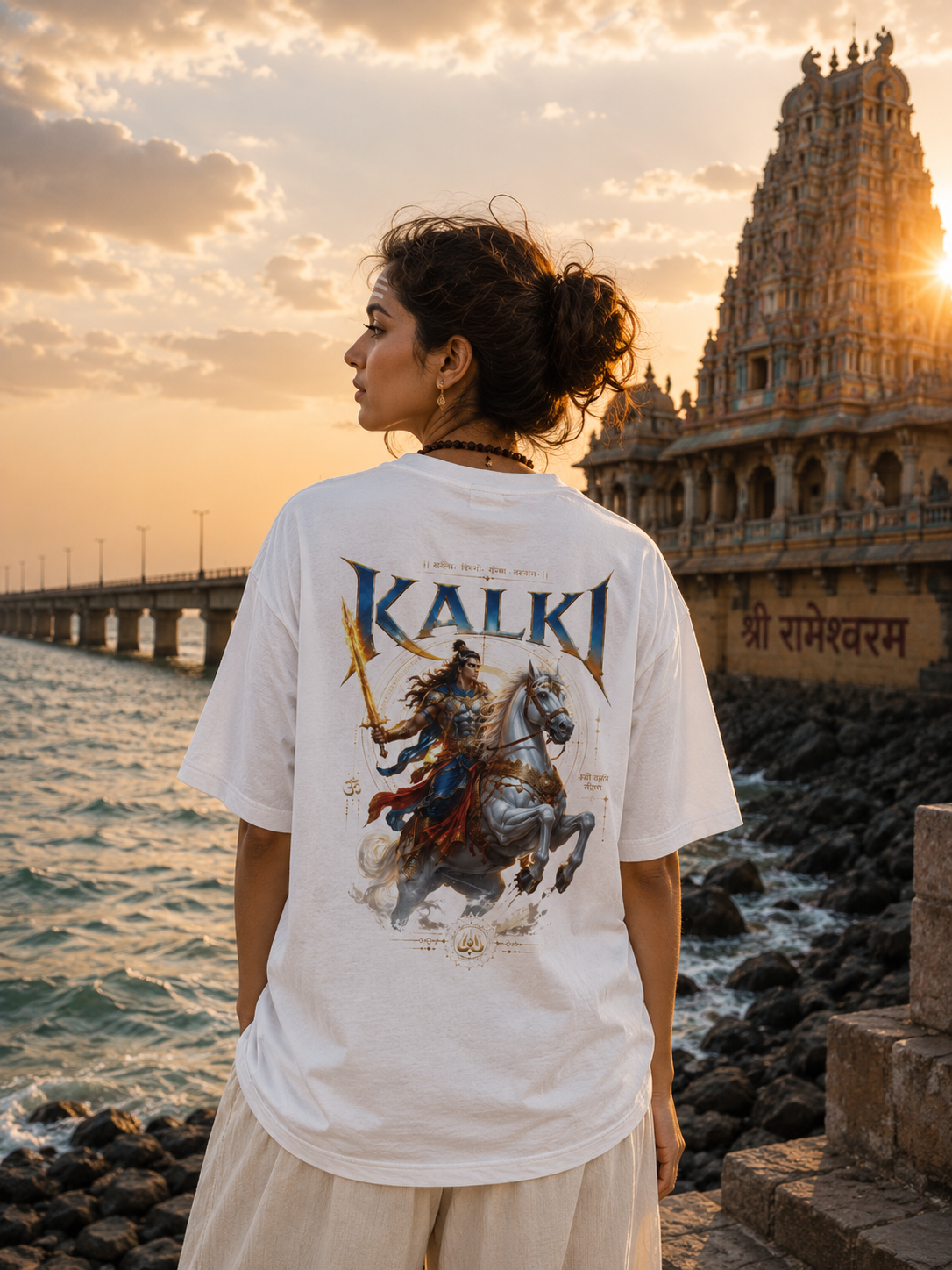 KALKI Warrior Oversized Graphic Tee