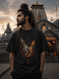Divine Bond Spiritual Hand Holding Oversized T-Shirt
