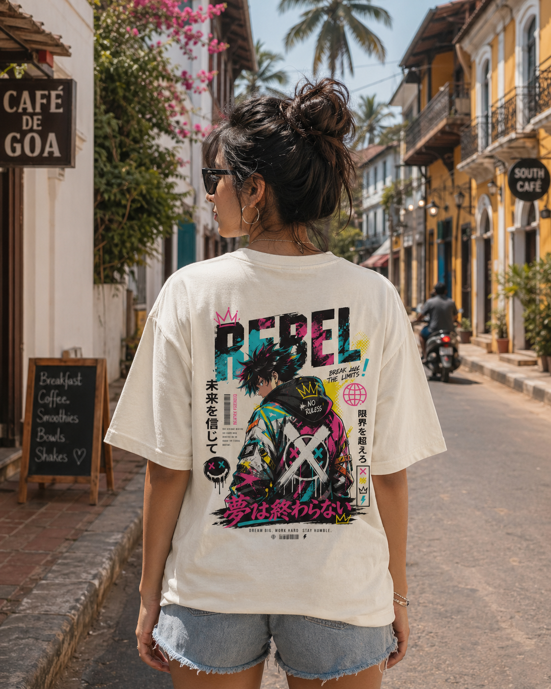 Rebel Anime Oversized T-Shirt
