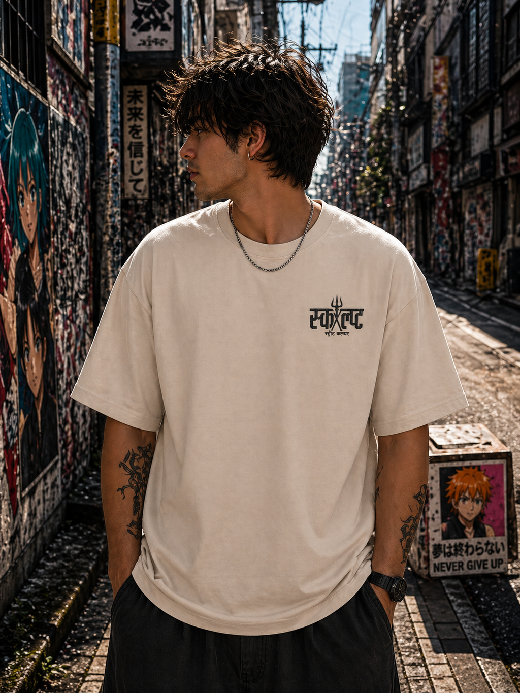 Rebel Anime Oversized T-Shirt