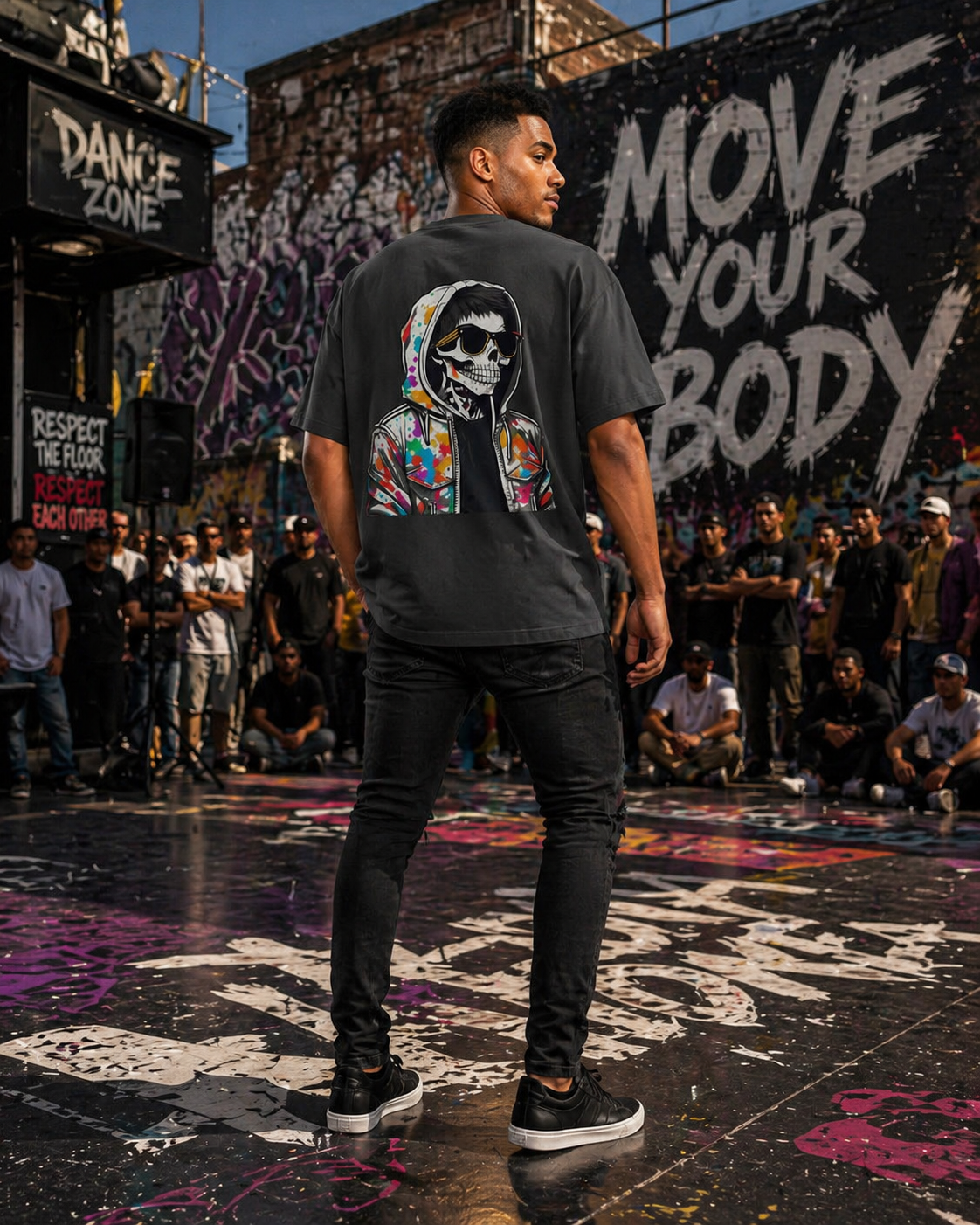 Skull  Oversized T-Shirt