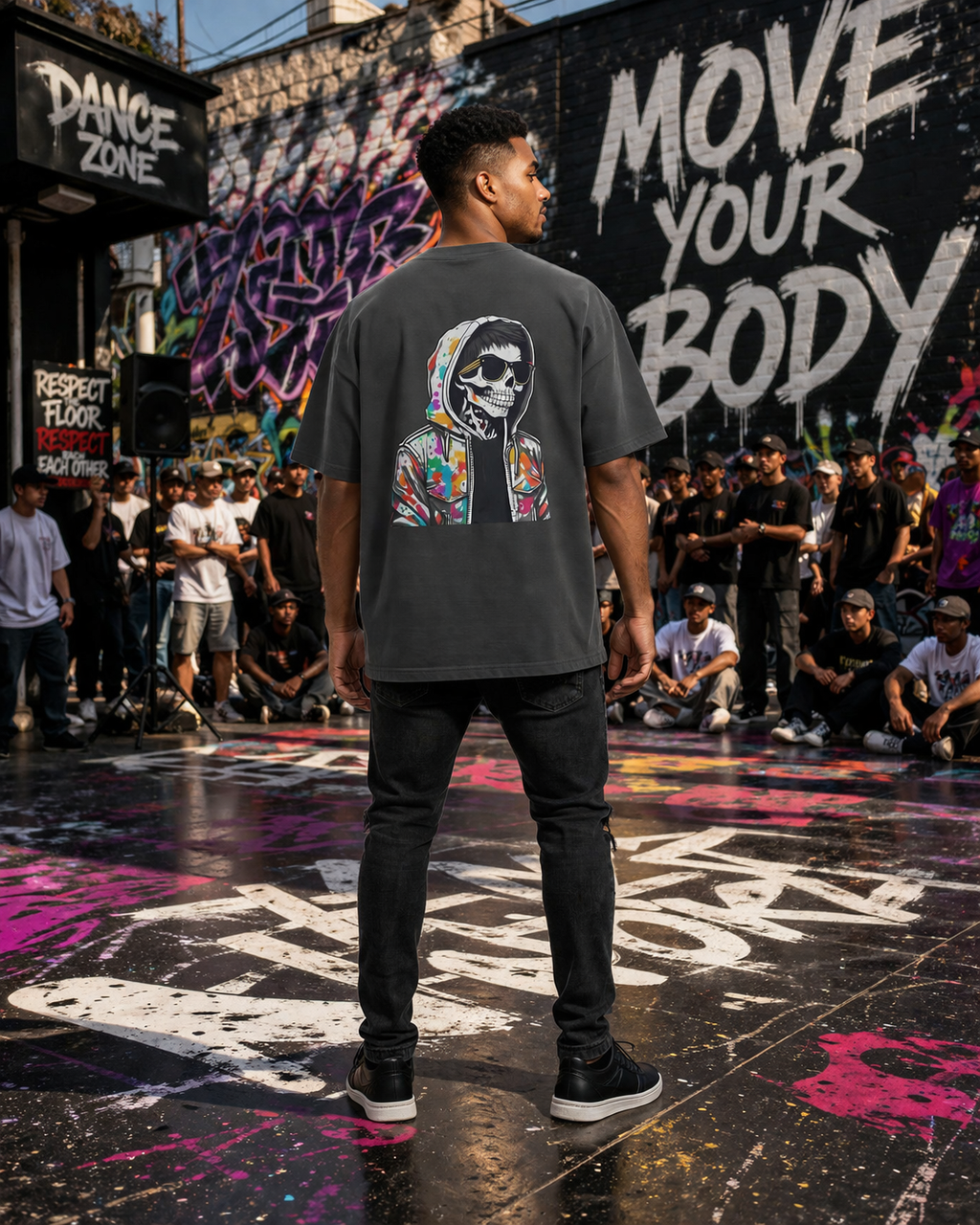 Skull  Oversized T-Shirt