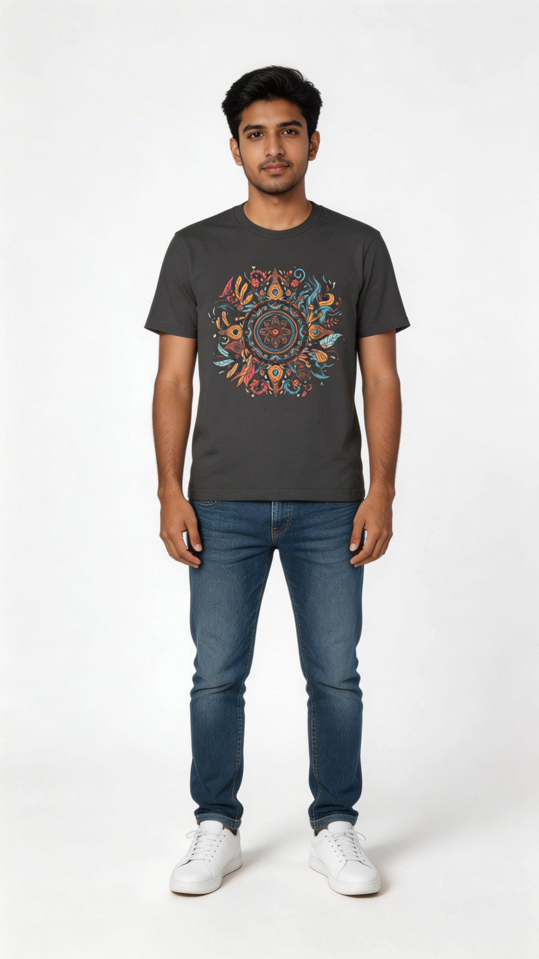 Cosmic Mandala Graphic T-Shirt