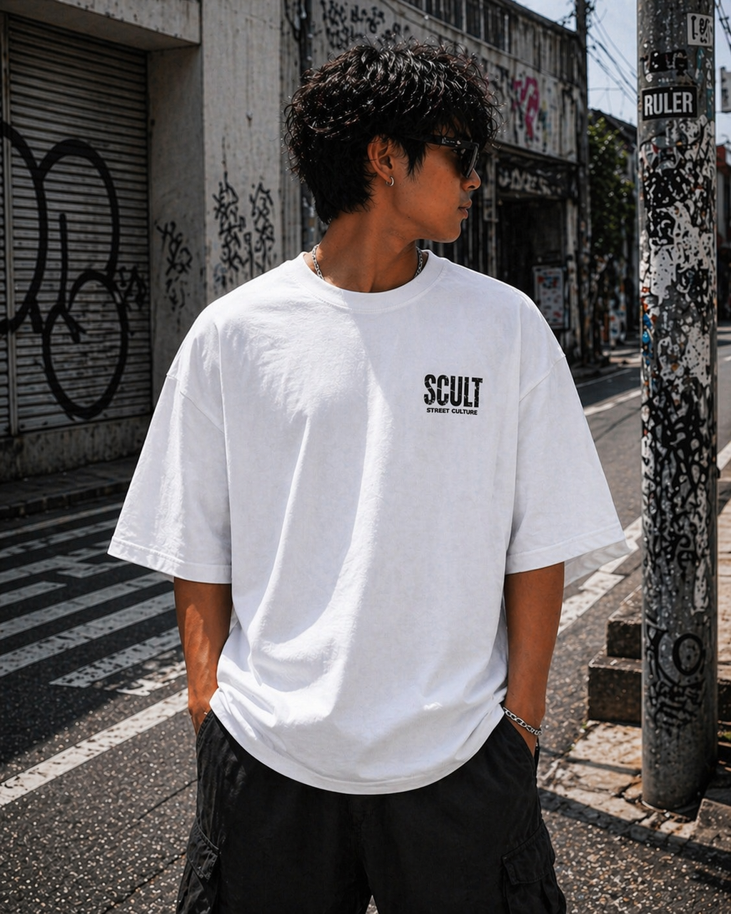 EREN Red Oversized T-Shirt