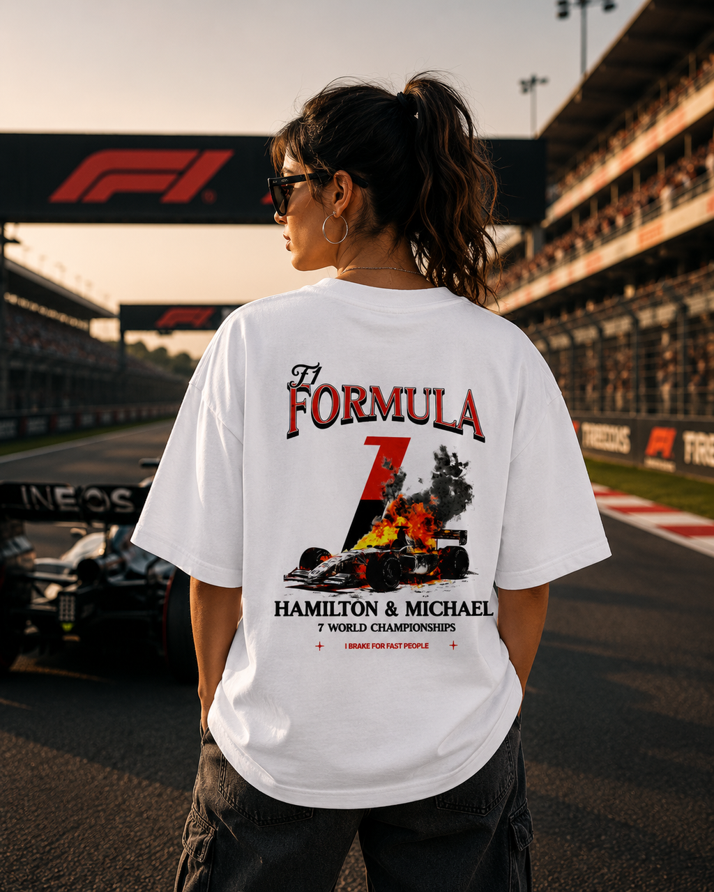 Formula 1 Hamilton & Michael Oversized Tee