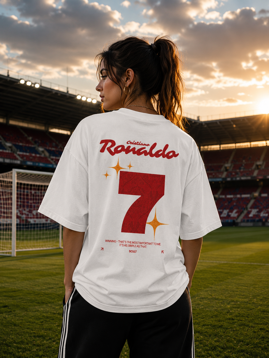 Premium Cristiano Ronaldo 7 Oversized Streetwear Tee