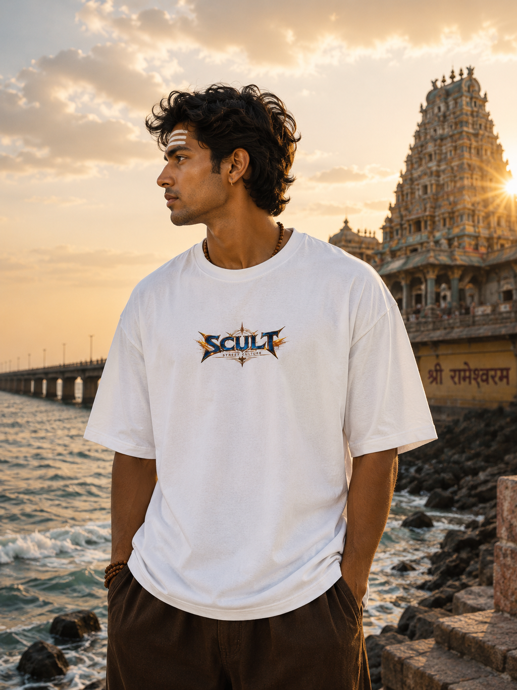 KALKI Warrior Oversized Graphic Tee
