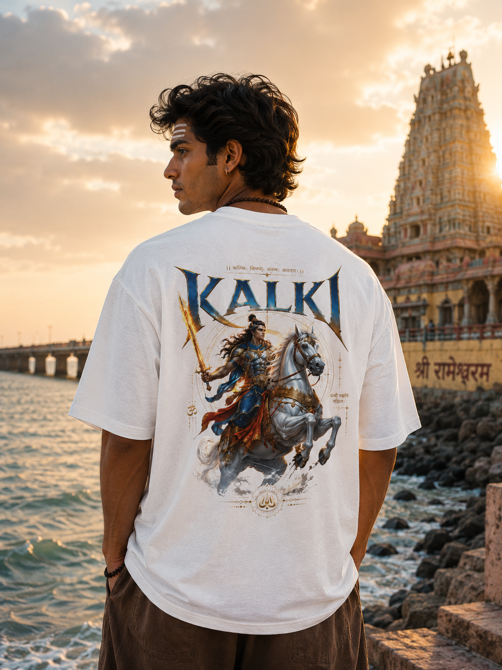 KALKI Warrior Oversized Graphic Tee